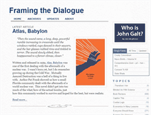 Tablet Screenshot of framingthedialogue.com